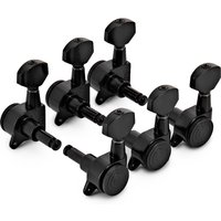 Guitarworks Locking-Mechaniken Schwarz (3 links 3 rechts)