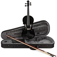Stagg Violin Outfit Transparent Black Full Size
