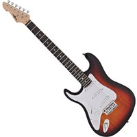 LA Left Handed Electric Guitar by Gear4music Sunburst