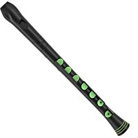 Nuvo Recorder+ with Hard CaseBaroque Fingering Black and Green