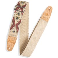 Levys MH8P-002 2" Natural Hemp Webbing Strap Tribal w/ Cork Ends