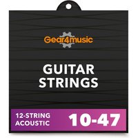12 String Acoustic Guitar Strings by Gear4music