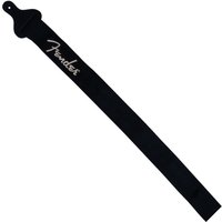Fender 2 Inch Poly Guitar Strap Black with Grey Logo