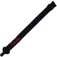 Fender 2 Inch Poly Guitar Strap Black with Red Logo
