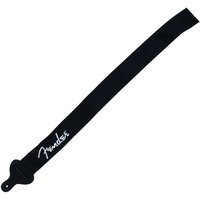 Fender 2 Inch Poly Guitar Strap Black with White Logo