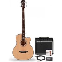 Electro Acoustic Bass Guitar Natural 35W Bass Amp & Accessory Pack