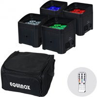 Equinox Colour Raider Lithium Battery Uplighter Pack