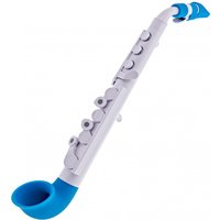 Nuvo jSax White with Blue Trim 2.0