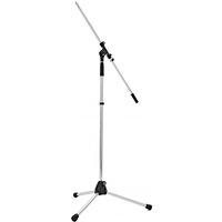 K&M 210/2 Boom Microphone Stand Chrome
