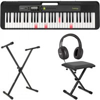 Casio LK S250 Tragbares Keyboard im Paket mit Zubehör