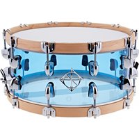 Dixon Drums 14" x 6.5 Cornerstone Blue Acrylic w/Maple Hoops