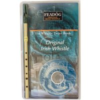 Feadog D Brass Tin Whistle With Tutor Book + CD