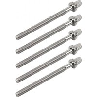 WorldMax 65mm Tension Rods 5 Pack Chrome