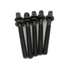 WorldMax 42mm Tension Rods 5 Pack Black