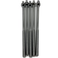 WorldMax 110mm Tension Rods 5 Pack Chrome