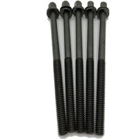 WorldMax 110mm Tension Rods 5 Pack Black