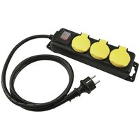 Eurolite IP44 3 Gang Extension Lead 3m