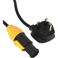 American Audio IP65 Locking MPC to UK Power Adapter 5m