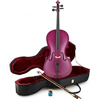 Student 1/4 Size Cello by Gear4music Purple Sparkle