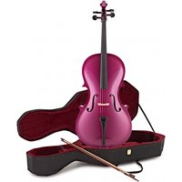 Student 3/4 Size Cello by Gear4music Purple Sparkle