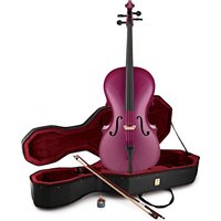 Student 1/2 Size Cello by Gear4music Purple Sparkle