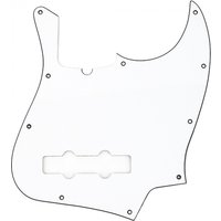 Fender Jazz Bass Pickguard 10-Hole Mount w/ Truss Rod Notch W/B/W