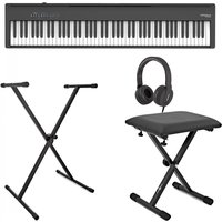 Roland FP-30X Digitalpiano schwarz mit Ständer Hocker und Kopfhörer