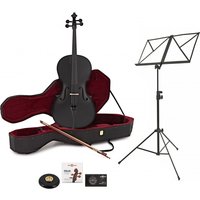 Student 1/2 Size Cello Beginner Pack by Gear4music Black