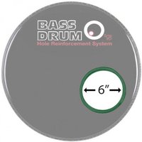 Bass Drum Os klingen Loch Ring grün 6