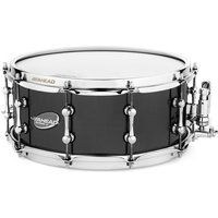 Ahead 13" x 6" schwarz auf Messing Snare Drum mit Dunnett-Sieb