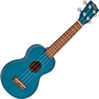 Mahalo Kahiko Ukulele Transparent Blue