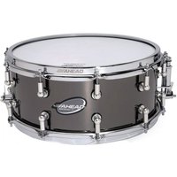 Ahead 14" x 6" schwarz auf Messing Snare w/Brunson Lugs