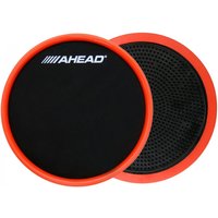 Ahead Compact 6" Stick On Practice Pad Black with Red Trim