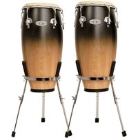 Toca Synergy DLX 10" & 11" Conga Set mit Ständer Coffee Fade