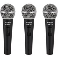 SubZero Dynamic Vocal Microphone with Switch 3 Pack