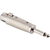 XLR (F) - 1/4" Mono Jack Adaptor