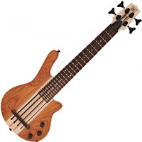 Mahalo Solid Electric Bass Ukulele Transparent Brown