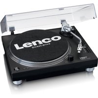 Lenco L-3809 Direct Drive USB Turntable Black