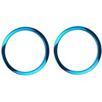 Bass Drum Os Sound Hole Ring blau 2" paar