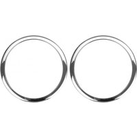 Bass Drum Os Sound Hole Ring Chrome 2" paar