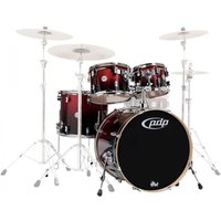 PDP Concept Maple 4pc Shell Pack rot bis Black Fade