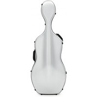 Young Polycarbonate Cello Case Brushed Silver