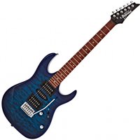 Ibanez GRX70QA GIO Transparent Blue Burst
