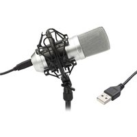 Tie Studio USB-Großmembran-Kondensatormikrofon Silver
