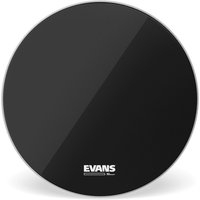 Evans EQ3 Resonant Black Bass Drum Head No Port 22"