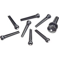 DAddario PWPS10 Plastic Bridge Pins Set Ebony