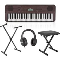 Yamaha PSR E360 Portable Keyboard Pack Dark Walnut