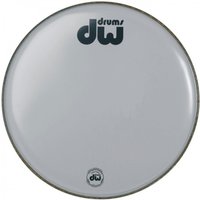 DW Bass drum head White coated 18"