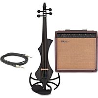 GEWA Novita 3.0 Electric Violin with adapter Bundle Black
