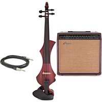 GEWA Novita 3.0 Electric Violin Bundle Red Brown Instrument Only